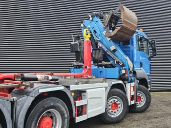 TGS 47.440 BBL / 10X4 HOOKLIFT + Z CRANE